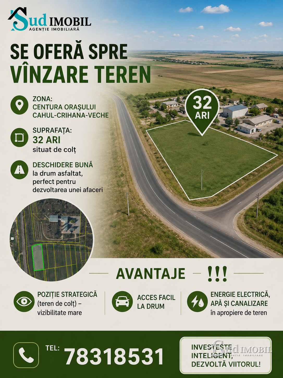 Se vinde teren pentru afacere❗️