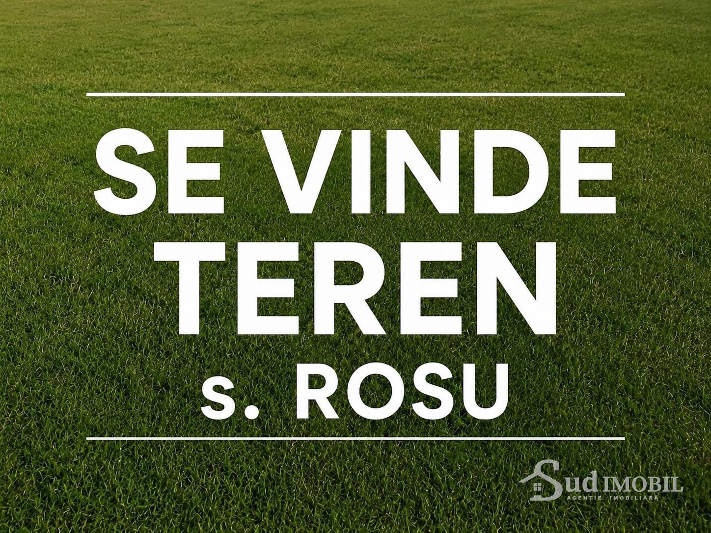 Se vinde teren,s.Roşu